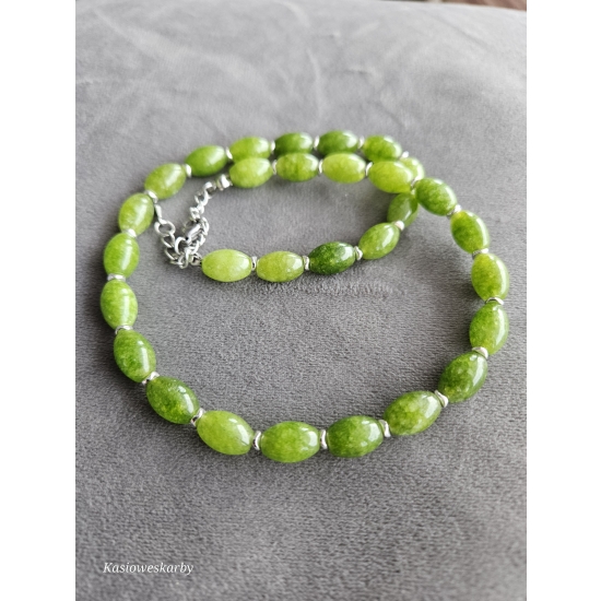 Naszyjnik z kamieni Jadeitu